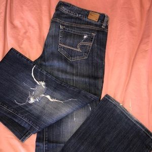 American Eagle Favorite Boyfriend Destructed Jeans